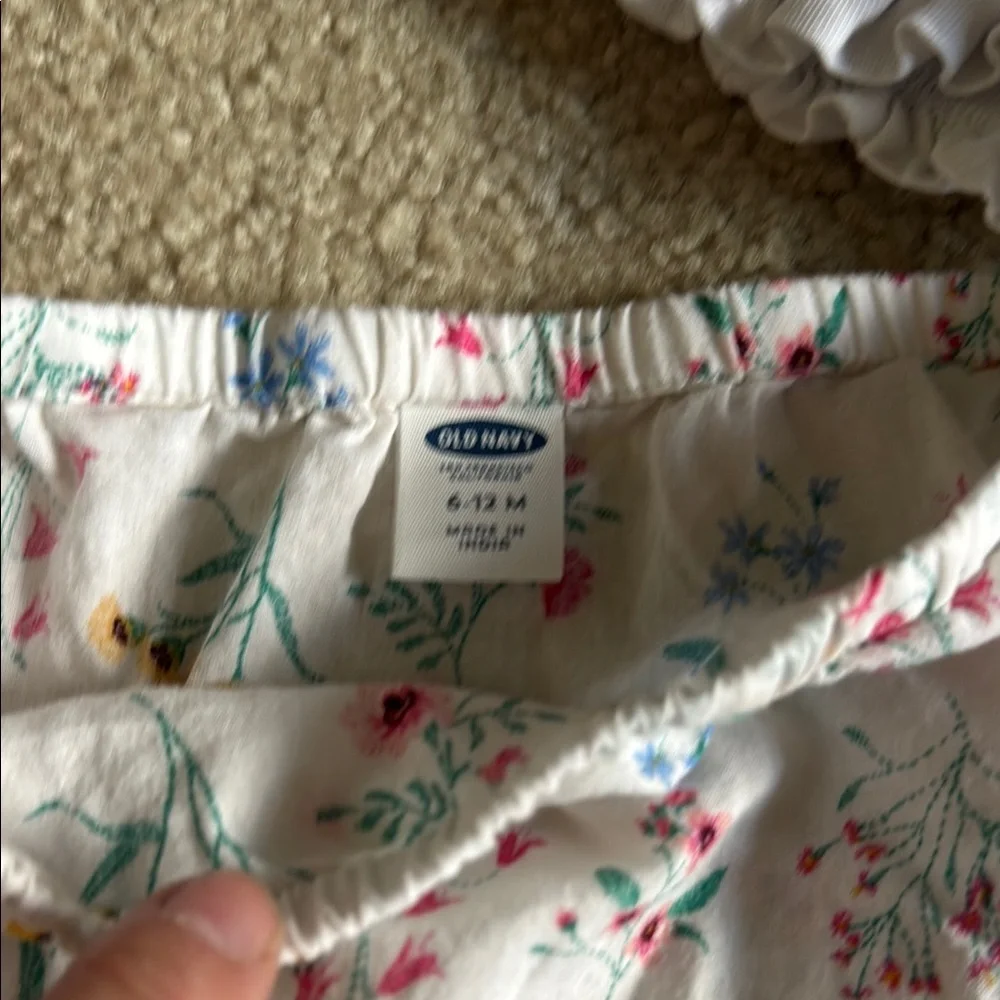 Old Navy & Baby Gap Floral and White Kids Bloomers Set
